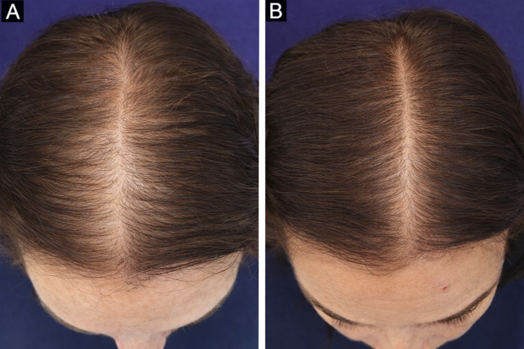 mulher com alopecia