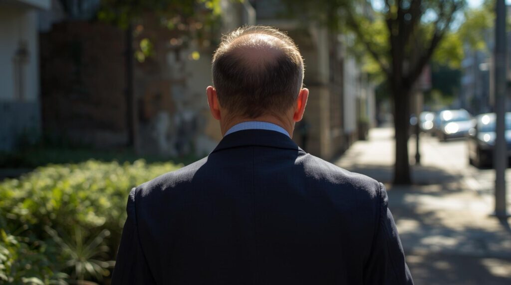 homem com alopecia